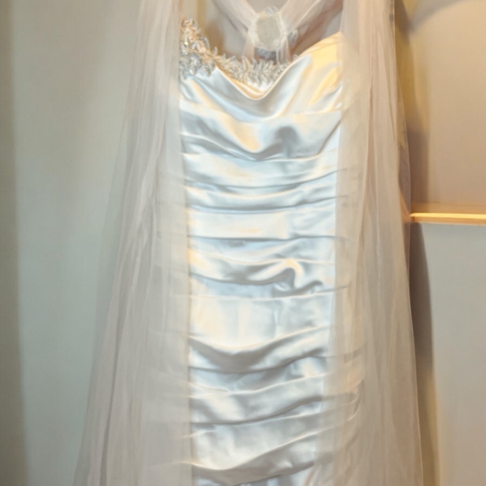 Galina signature white wedding dress 16W